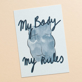My Body My Rules - Ansichtkaart