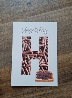 H van Hagelslag - Ansichtkaart