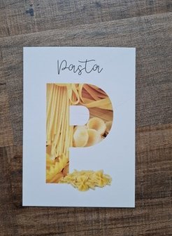 P van Pasta - Ansichtkaart