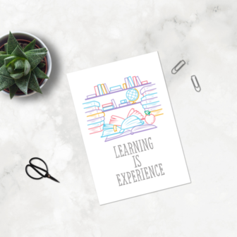 Learning is experience - Ansichtkaart