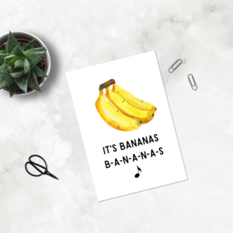 It's bananas b-a-n-a-n-a-s - Ansichtkaart
