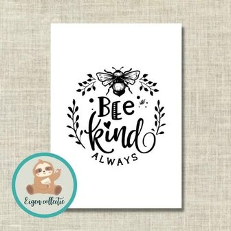 Bee kind always - Ansichtkaart