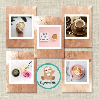 Koffie - Set van 5 Ansichtkaarten