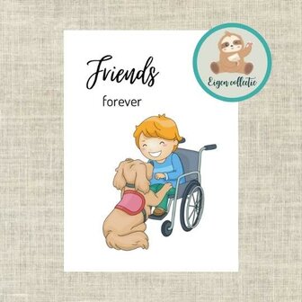 Friends forever - Ansichtkaart