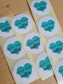 Mental Health Matters - Set van 10 Stickers