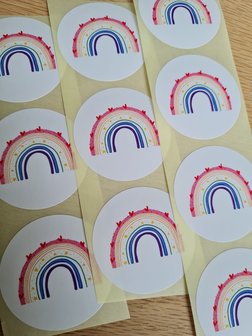 Regenboog Alle Kleuren - Set van 10 Stickers