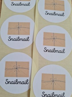 Snailmail Envelop - Set van 10 Stickers