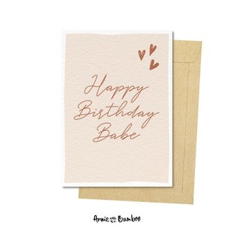 Ansichtkaart - Happy Birthday Babe