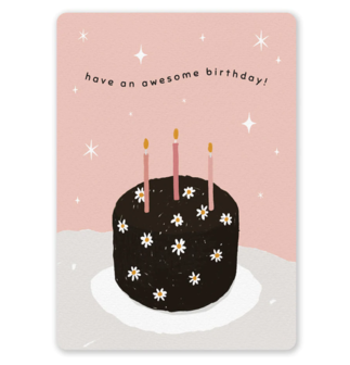 Have an awesome birthday Taart Verjaardag - Ansichtkaart