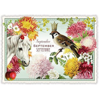 September - Ansichtkaart