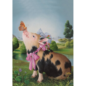 Miss Piggy Varken - Ansichtkaart