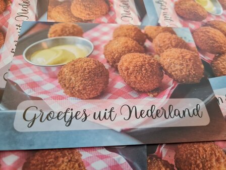 'Groetjes uit Nederland' Bitterballen - Ansichtkaart 