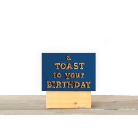 Een toast op je verjaardag - Ansichtkaart