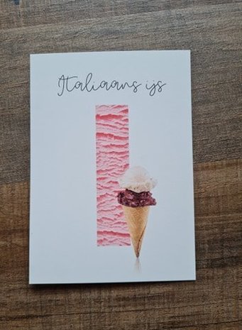 I van Italiaans ijs - Ansichtkaart