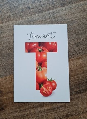 T van Tomaat - Ansichtkaart