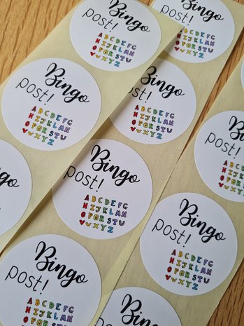 Bingopost! - Set van 10 Stickers
