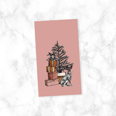 Konijn, Vos en Roodborstje - Set van 3 Minikaarten