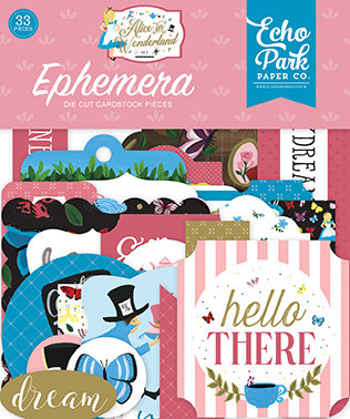 Echo Park Alice in Wonderland No. 2 Ephemera