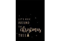 'Let's rock around the christmas tree' - A4-poster
