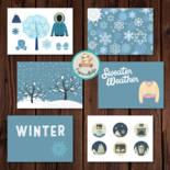 Winter Sfeer Illustraties - Set van 6 Ansichtkaarten