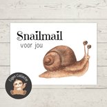 'Snailmail voor jou' Slak - Ansichtkaart