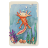 Axolotl Kunst - Ansichtkaart