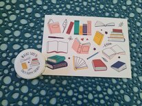 Boeken Lezen Liefhebber - Set van Washi Tape en Ansichtkaart