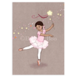 Ballerina Meisje Prinses - Ansichtkaart