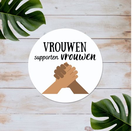Vrouwen supporten vrouwen - Set van 10 Stickers