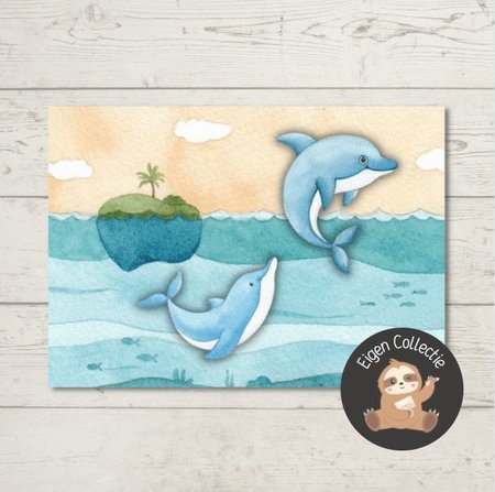 Dolfijnen - Ansichtkaart