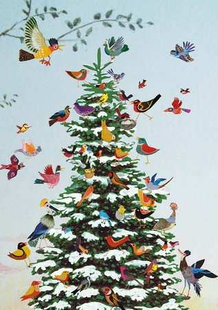 Kerstboom - Ansichtkaart