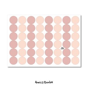 Effen roze - Stickervel