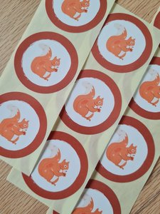 Eekhoorntje - Set van 10 Stickers
