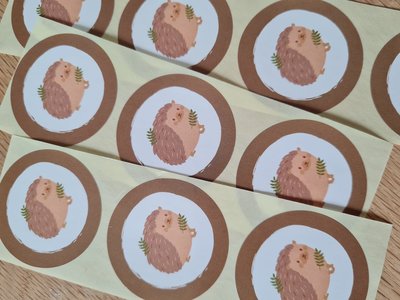 Egel - Set van 10 Stickers